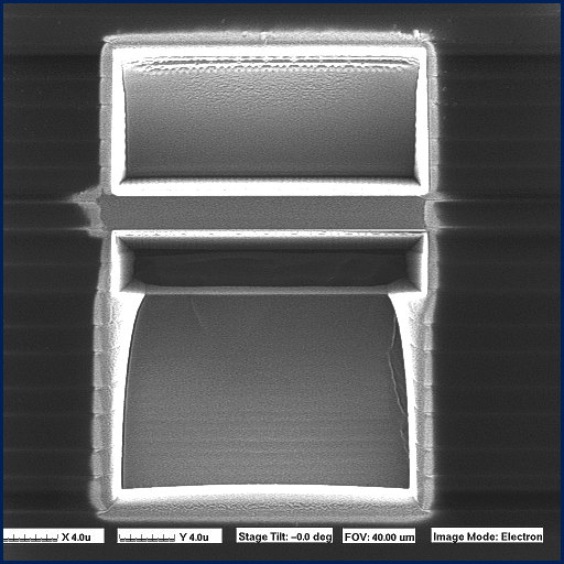 Initial Trenches Ion Milled